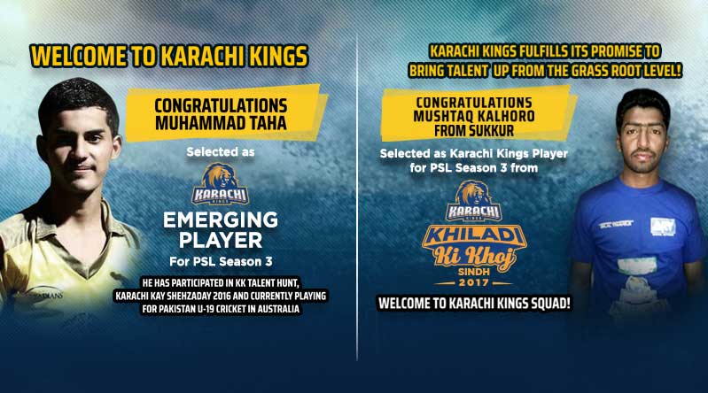 Karachi Kings bring talent up