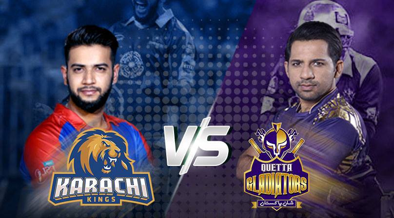 2nd Match – Karachi Kings vs Quetta Gladiators