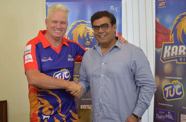 Mr Salman Iqbal welcomes Dean Jones in Karachi Kings’ family