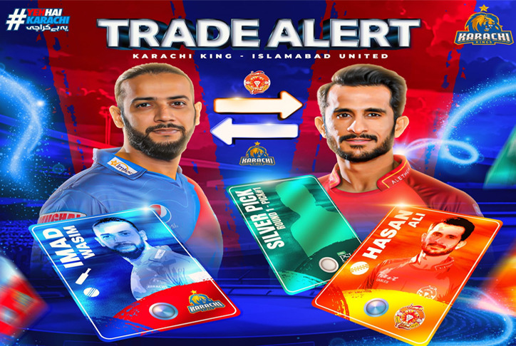 Karachi Kings trade Imad Wasim for Hasan Ali ahead of PSL 9